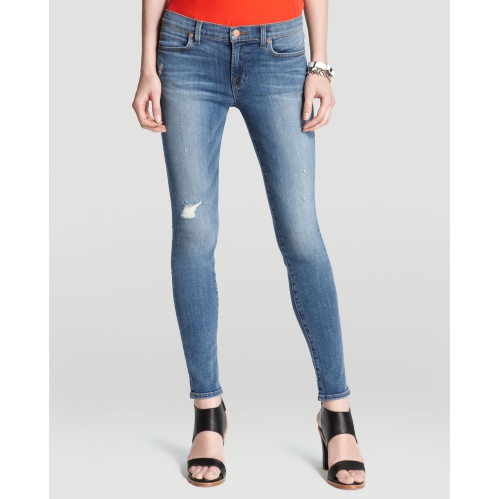 J Brand Super Skinny Revenge distressed jeans 25